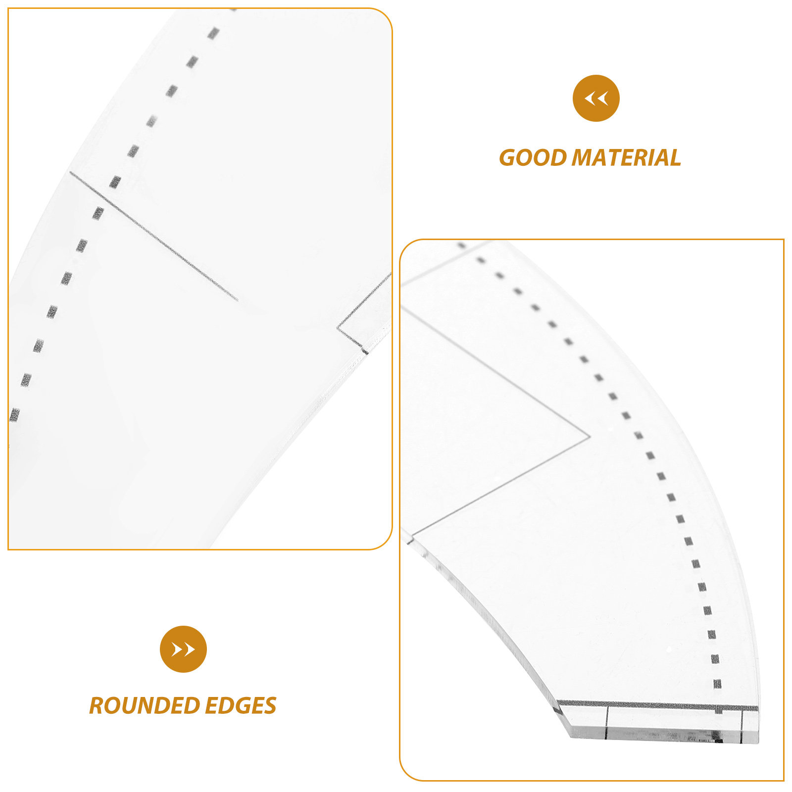 Multifunctional Acrylic Patchw - Sewing Gauge Ruler recension och pris
