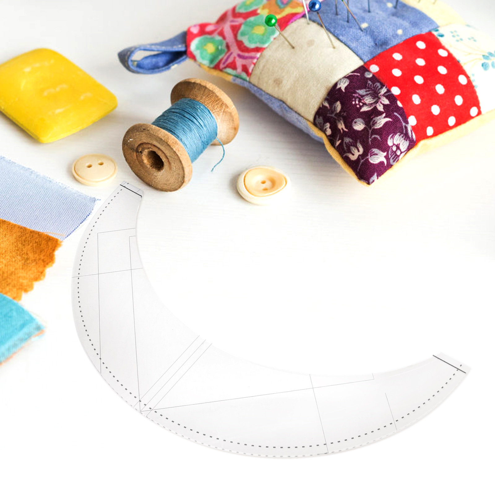 Multifunctional Acrylic Patchw - Sewing Gauge Ruler recension och pris